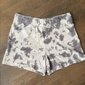 Nike Women's Athletic Shorts in Gray Tie-Dye